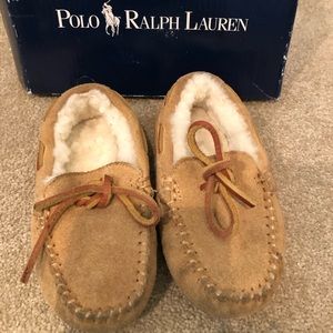 Kids Ralph Lauren Moccasin Slippers